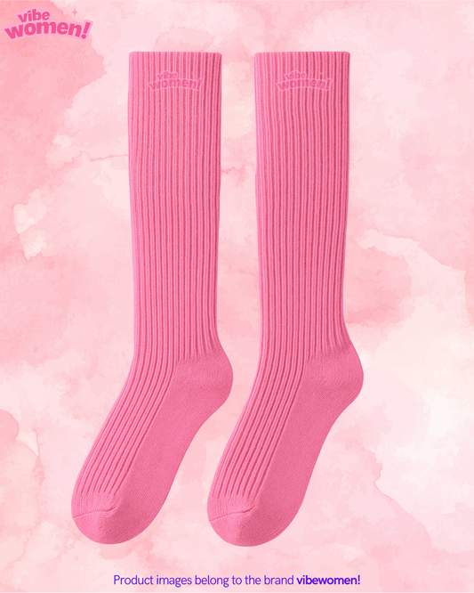 vibewomen! pink period socks